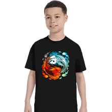 Load image into Gallery viewer, Shirts T-Shirts, Youth / XS / Black Dragons of Fire And Water