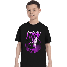 Load image into Gallery viewer, Daily_Deal_Shirts T-Shirts, Youth / XS / Black Neon Cat
