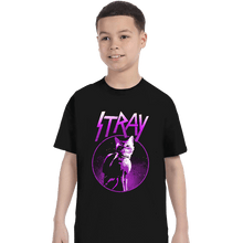 Load image into Gallery viewer, Daily_Deal_Shirts T-Shirts, Youth / XS / Black Neon Cat