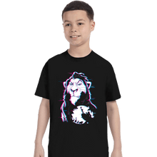 Load image into Gallery viewer, Daily_Deal_Shirts T-Shirts, Youth / XS / Black Glitched Scar