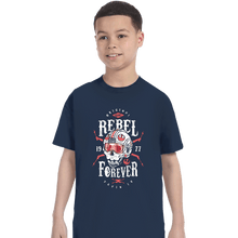 Load image into Gallery viewer, Shirts T-Shirts, Youth / XS / Navy Rebel Forever
