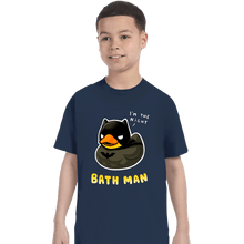 Load image into Gallery viewer, Secret_Shirts T-Shirts, Youth / XS / Navy The Bath Man