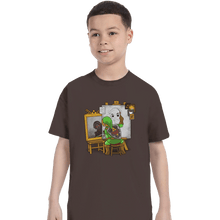 Load image into Gallery viewer, Shirts T-Shirts, Youth / XS / Dark Chocolate Heroic Self Portrait