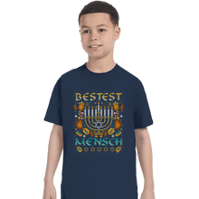 Load image into Gallery viewer, Shirts T-Shirts, Youth / XS / Navy Bestest Mensch