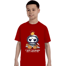 Load image into Gallery viewer, Secret_Shirts T-Shirts, Youth / XS / Red Christmas Reaper