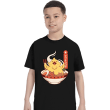Load image into Gallery viewer, Shirts T-Shirts, Youth / XS / Black Fat Chocobo Ramen