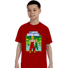 Load image into Gallery viewer, Shirts T-Shirts, Youth / XS / Red Super Saiyan Bros