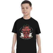 Load image into Gallery viewer, Daily_Deal_Shirts T-Shirts, Youth / XS / Black I Love Unicorns