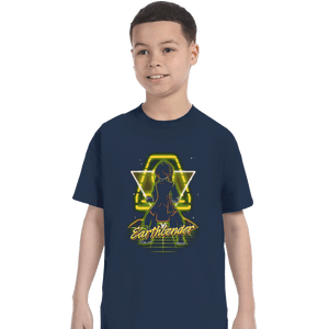 Shirts T-Shirts, Youth / XS / Navy Retro Earthbender