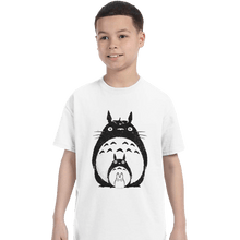 Load image into Gallery viewer, Shirts T-Shirts, Youth / XL / White Totoro Trio
