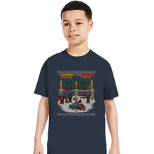 Load image into Gallery viewer, Daily_Deal_Shirts T-Shirts, Youth / XS / Dark Heather The Christmas Fight