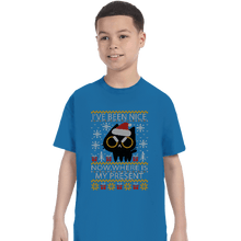 Load image into Gallery viewer, Daily_Deal_Shirts T-Shirts, Youth / XS / Sapphire Where Is My Present