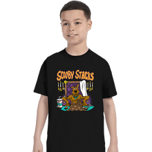 Load image into Gallery viewer, Daily_Deal_Shirts T-Shirts, Youth / XS / Black Scooby Stacks
