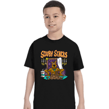 Load image into Gallery viewer, Daily_Deal_Shirts T-Shirts, Youth / XS / Black Scooby Stacks