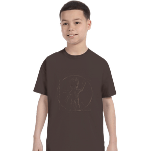 Shirts T-Shirts, Youth / XS / Dark Chocolate Vitruvian Groot