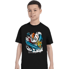 Load image into Gallery viewer, Daily_Deal_Shirts T-Shirts, Youth / XS / Black Hashira Water