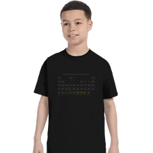 Load image into Gallery viewer, Shirts T-Shirts, Youth / XL / Black Onomatopoeriodic Table

