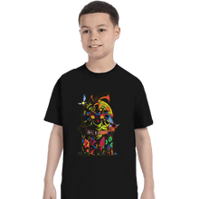 Load image into Gallery viewer, Secret_Shirts T-Shirts, Youth / XS / Black The Skull Kid Crew