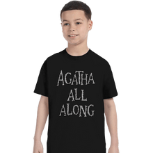 Load image into Gallery viewer, Secret_Shirts T-Shirts, Youth / XS / Black Agatha All Along Black Shirt