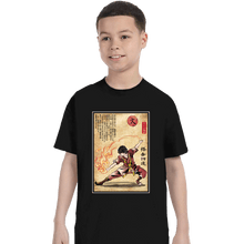 Load image into Gallery viewer, Daily_Deal_Shirts T-Shirts, Youth / XS / Black Fire Nation Master Woodblock