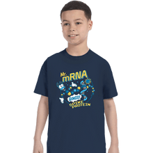 Load image into Gallery viewer, Shirts T-Shirts, Youth / XS / Navy Mr mRNA