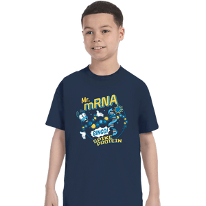 Shirts T-Shirts, Youth / XS / Navy Mr mRNA