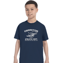 Load image into Gallery viewer, Secret_Shirts T-Shirts, Youth / XS / Navy Lower Decks Athletics