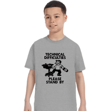 Load image into Gallery viewer, Daily_Deal_Shirts T-Shirts, Youth / XS / Sports Grey Technical Difficulties