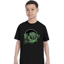 Load image into Gallery viewer, Daily_Deal_Shirts T-Shirts, Youth / XS / Black Cthulhu Says Hi