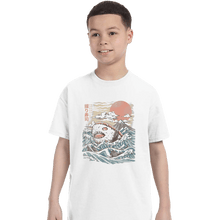 Load image into Gallery viewer, Shirts T-Shirts, Youth / XL / White Sharkiri Sushi