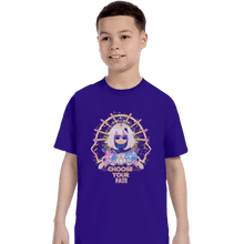 Load image into Gallery viewer, Shirts T-Shirts, Youth / XS / Violet Choose Your Fate