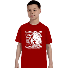 Load image into Gallery viewer, Daily_Deal_Shirts T-Shirts, Youth / XS / Red Pizza Dog