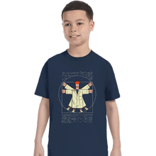 Load image into Gallery viewer, Daily_Deal_Shirts T-Shirts, Youth / XS / Navy Vitruvian Puppet
