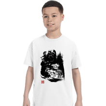 Load image into Gallery viewer, Daily_Deal_Shirts T-Shirts, Youth / XS / White Dark Lord In The Snow Planet Sumi-e