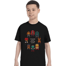 Load image into Gallery viewer, Shirts T-Shirts, Youth / XS / Black Choose Your Anime Outfit