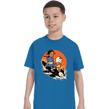 Load image into Gallery viewer, Secret_Shirts T-Shirts, Youth / XS / Sapphire Penguin Sledding!