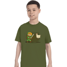 Load image into Gallery viewer, Shirts T-Shirts, Youth / XS / Military Green Hylian Pinata