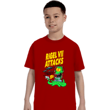Load image into Gallery viewer, Shirts T-Shirts, Youth / XS / Red Rigel 7 Attacks