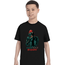 Load image into Gallery viewer, Daily_Deal_Shirts T-Shirts, Youth / XS / Black Tarman Wants Your Brains!
