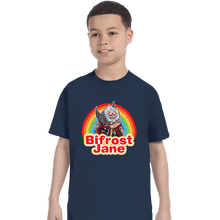Load image into Gallery viewer, Shirts T-Shirts, Youth / XS / Navy Bifrost Jane
