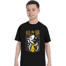 Load image into Gallery viewer, Shirts T-Shirts, Youth / XS / Black Emil Maneki Neko