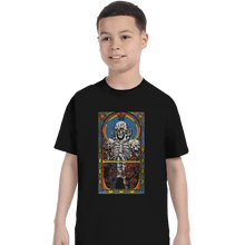 Load image into Gallery viewer, Shirts T-Shirts, Youth / XL / Black Skull Knight