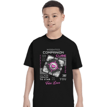 Load image into Gallery viewer, Secret_Shirts T-Shirts, Youth / XS / Black Companion Cube