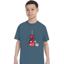 Load image into Gallery viewer, Secret_Shirts T-Shirts, Youth / XS / Indigo Blue Can't Get On The Web