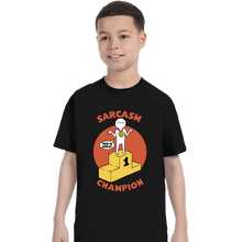 Load image into Gallery viewer, Secret_Shirts T-Shirts, Youth / XS / Black Sarcasm Champion