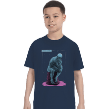Load image into Gallery viewer, Shirts T-Shirts, Youth / XL / Navy Blue Thinker