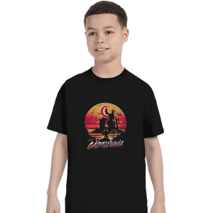 Shirts T-Shirts, Youth / XL / Black Retro Wave Castlevania