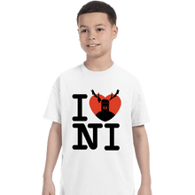 Load image into Gallery viewer, Shirts T-Shirts, Youth / XS / White I Love Ni