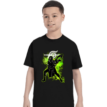 Load image into Gallery viewer, Shirts T-Shirts, Youth / XS / Black Cosmic Snake