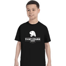 Load image into Gallery viewer, Shirts T-Shirts, Youth / XS / Black Tony Stark Mansion
